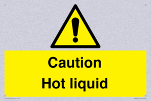 Caution Hot liquid